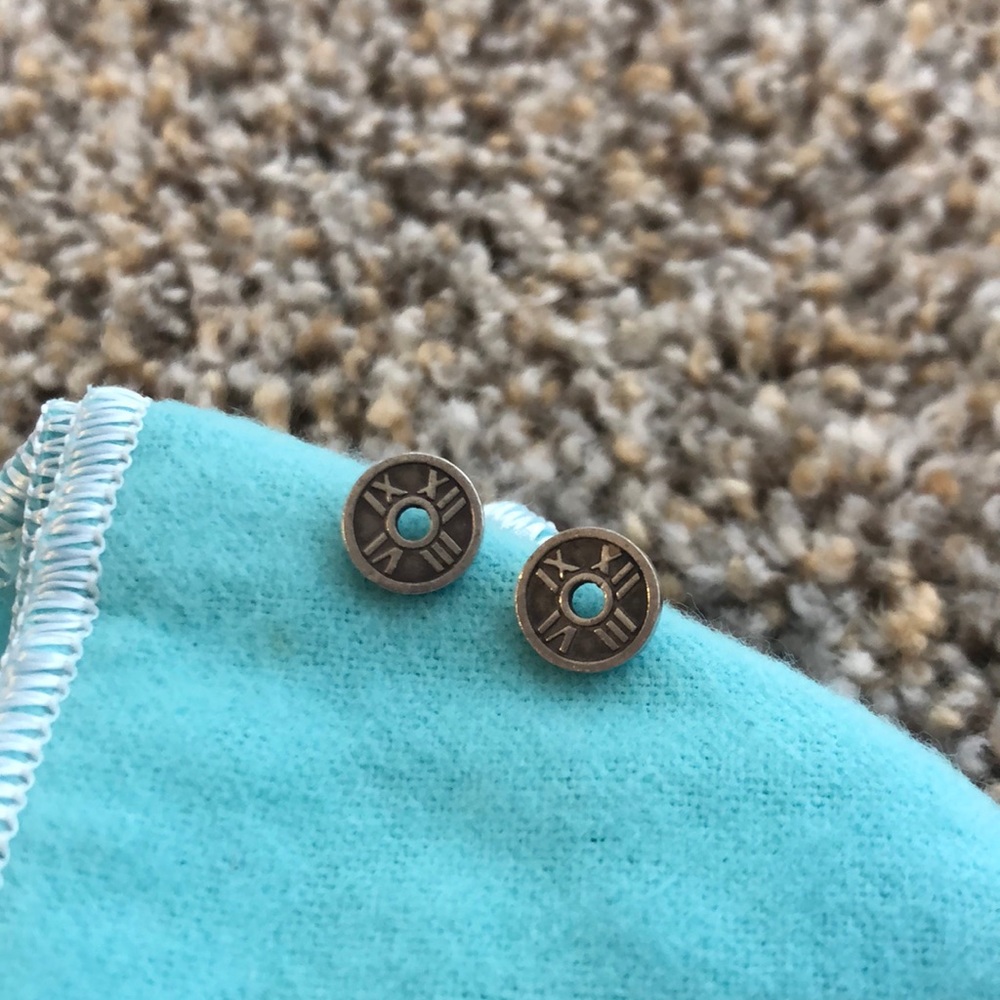 Tiffany & Co. Atlas collection silver earrings
